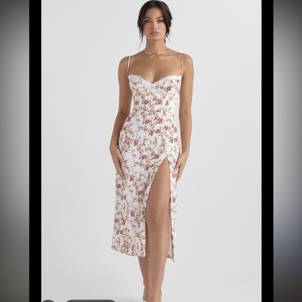 House of CB Charlotte Dress in Rose print 🌹